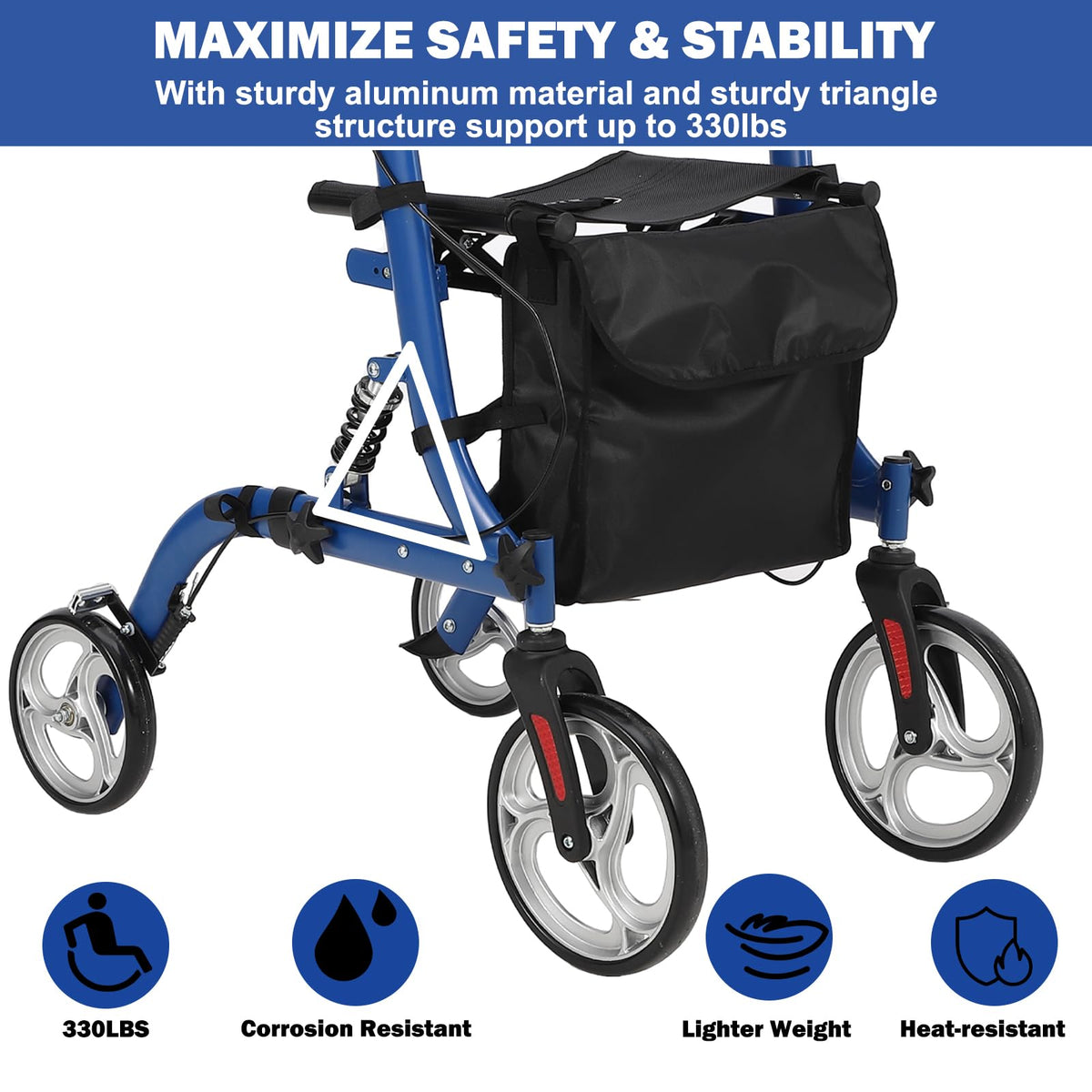 Rollator faltbar – kompakt für Transport