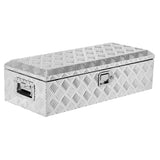Garvee LKW-Werkzeugkiste 99 cm, Alubox mit Schloss, wasserdichte Transportbox für Pickup und Anhänger - Silber
