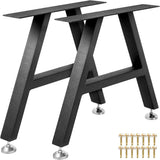 Garvee Tischbeine Aus Metall, 71x50cm, A-Form Schreibtischbeine, 2 Stück, PU-Beschichtung, Bodenschutz, Niedrige Tischbeine Für Esstisch