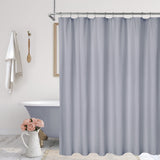 Garvee Mikrofaser Duschvorhang Mit Prägung, Wasserabweisend, Gewichteter Saum, 12 Ösen, Grau, Badezimmer Dekor - grau