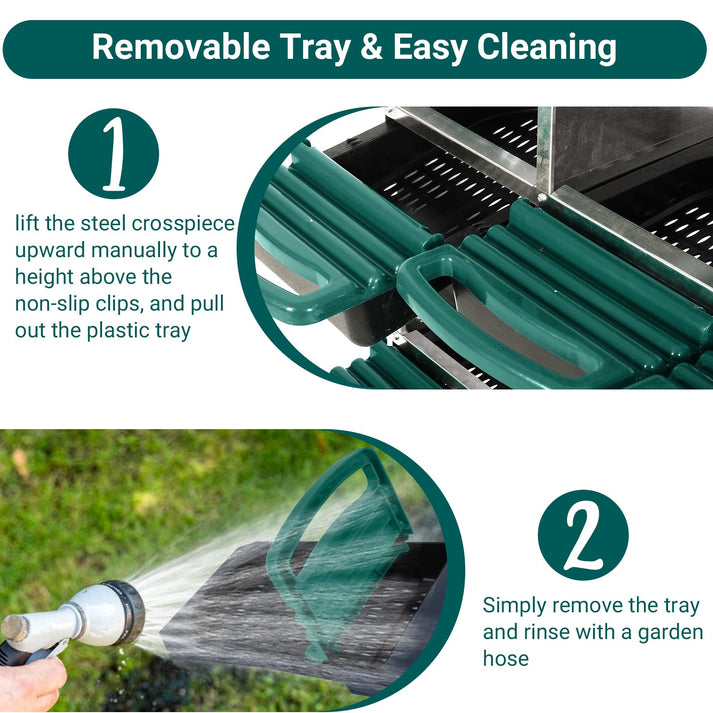 Leicht zu reinigende, herausnehmbare Wanne