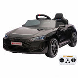 Garvee Kinder-Elektroauto im, Fernbedienung, Sanftanlauf, Sicherheitsgurt, Schwarz - Schwarz