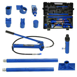 Garvee 12T Hydraulikheber & Porta Power Set Blau – Komplettset mit 1,4m Schlauch & robuster Tragetasche - Blau