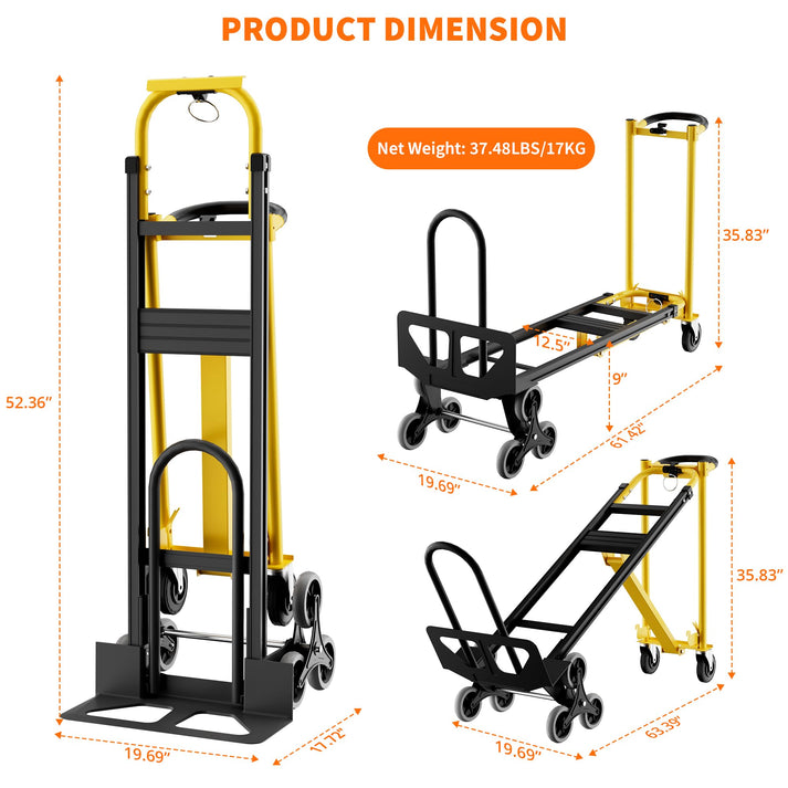 Abmessungen des Handwagens