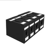 Garvee 4 Stück Unterbett Aufbewahrungsbox Mit Deckel Bettwäsche Organizer, Schwarz, Vielseitig, Staubschutz, Groß - Schwarz