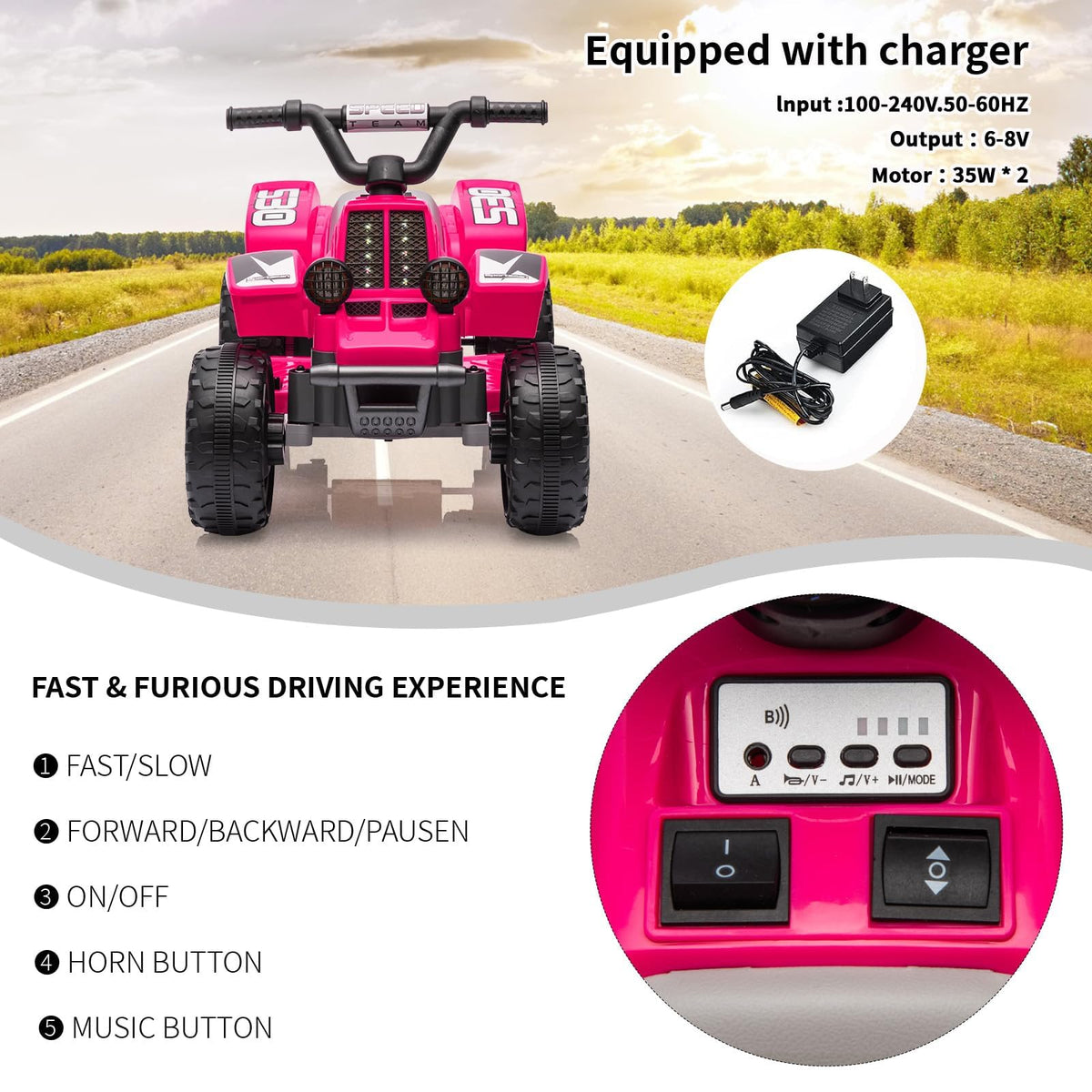 Elektro ATV für Kinder im Einsatz