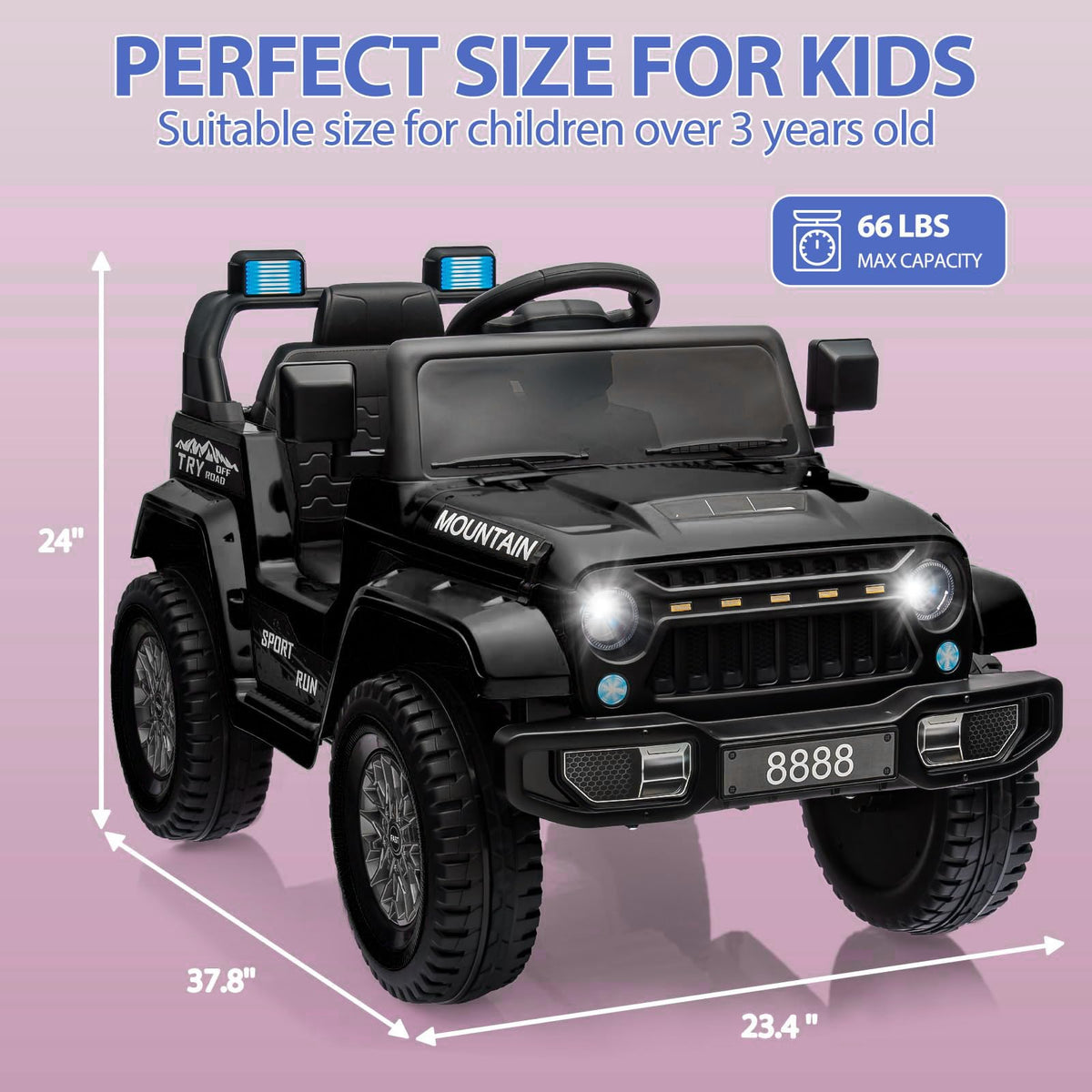 Kinder Elektroauto Maße 96 x 60 x 61 cm