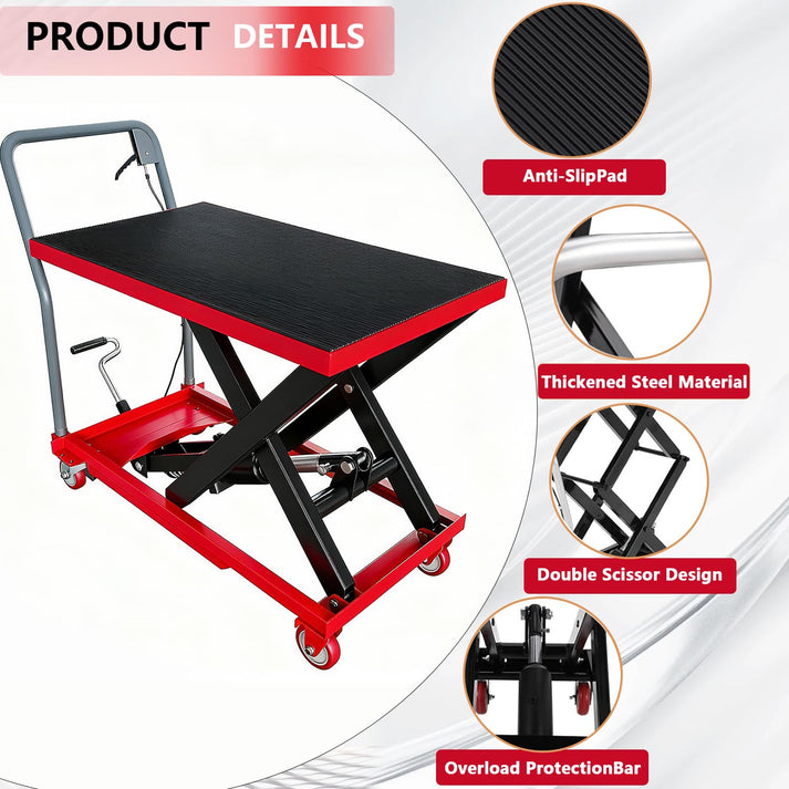 Smooth hydraulic lifting mechanism