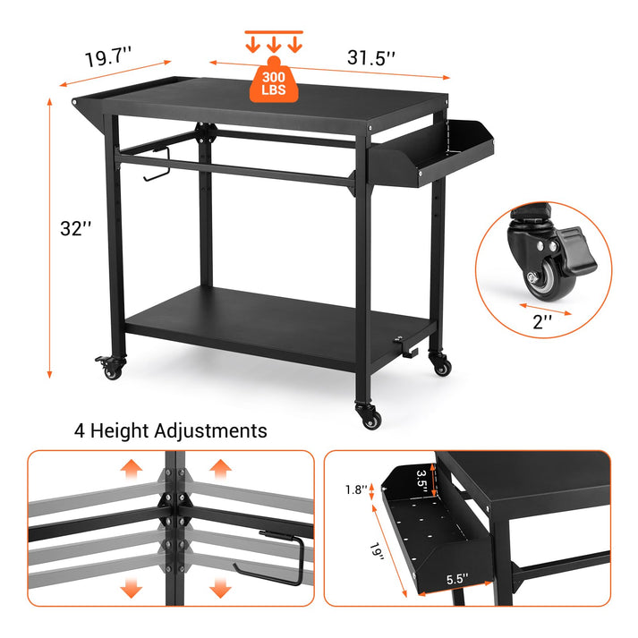 Vielseitiger Outdoor-Grillwagen