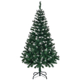 Garvee Künstlicher Weihnachtsbaum 120cm Mit 300 Schneespitzen Für Innen Und Außen, Metallständer, Naturgetreu, Dichte Zweige