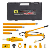 Garvee 4T Hydraulik-Porta Power Set Gelb – 15-tlg. Set mit Ramme, Pumpe & Koffer für Kfz & Landwirtschaft - Gelb