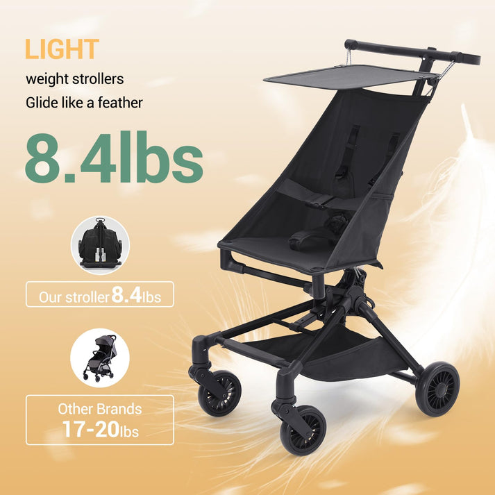 Kompaktes & leichtes Design des Kinderwagens