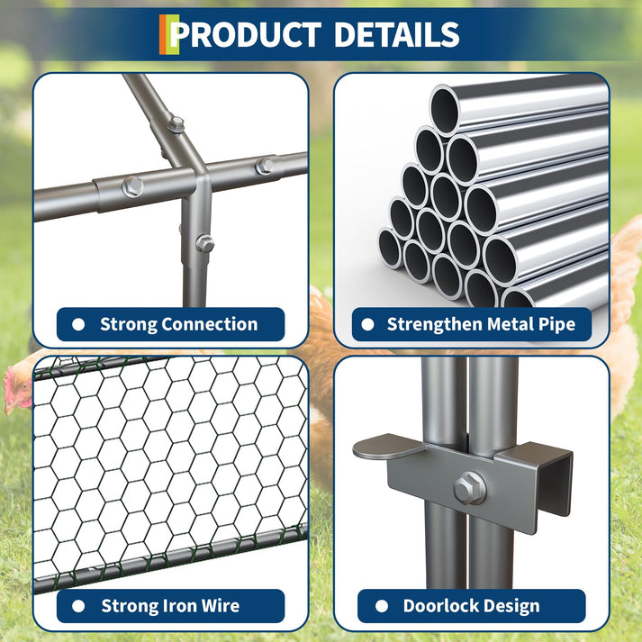 Robuster, verzinkter Stahlrahmen