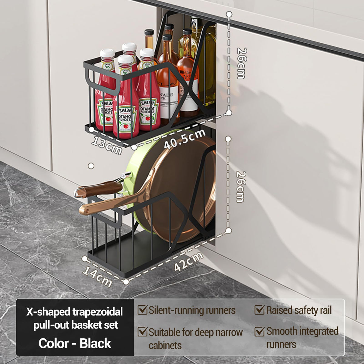 Ausziehbarer Schrank Organizer