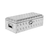 Garvee LKW-Werkzeugkiste 76 cm, Alubox mit Schloss, wasserdichte Transportbox für Pickup und Anhänger - Silber
