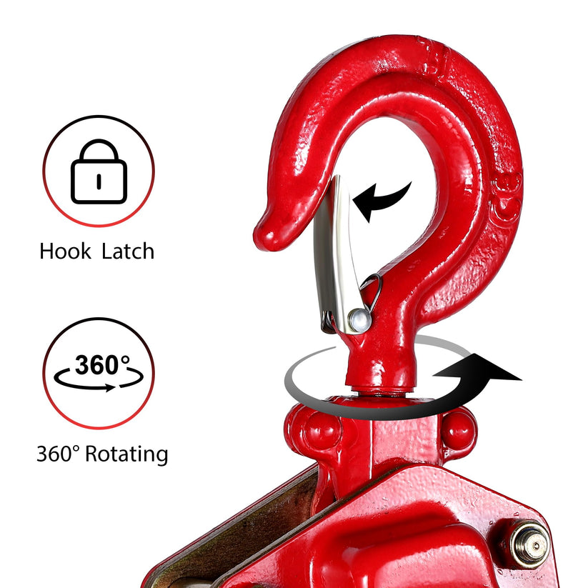 360° Sicherheitshaken mit Verriegelung