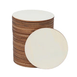 Garvee 50 Stück Unvollendete Runde Holzscheiben 10 cm Dicke 1,8 cm Reine Holzstücke DIY Gravur Dekorationen Rundes Holz Handwerk Naturholz