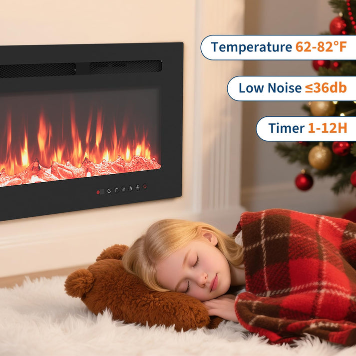 Elektrokamin im Raum