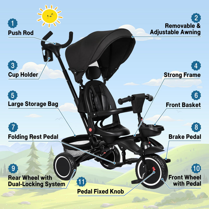 Dreirad Sicherheitsdetails