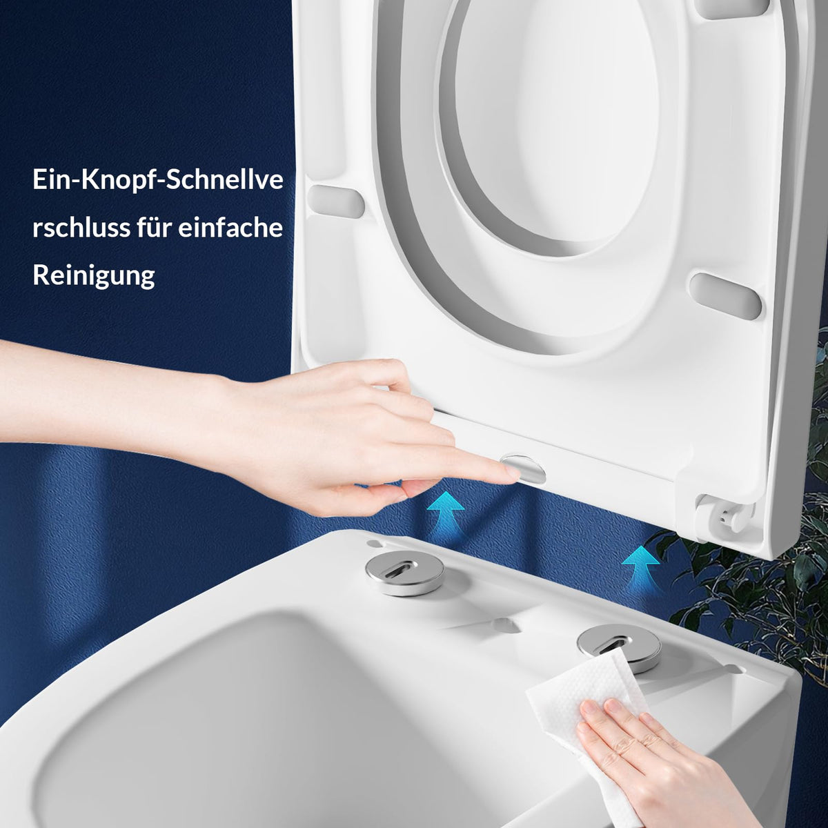 Top Befestigung Toilettensitz