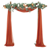 Garvee Wedding Arch Tüll Vorhang Drapiert Muslin 70x550cm Karamell Hochzeitsdeko - Karamell