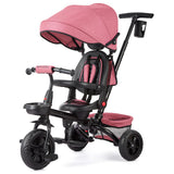 Garvee Triciclo Für Kinder Sicheres Design Robustes Material Komfortabler Sitz Rosa Rot Für Erste Ausflüge - Rosa