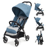 GARVEE Kinderwagen Buggy Zusammenklappen, Reisebuggy, Kompakt Ultraleicht, für Neugeborene bis 22 kg, verstellbare Rückenlehne, großes Verdeck mit Fenster, EVA-Reifen