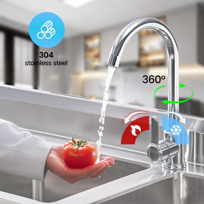 360° drehbarer Profi-Wasserhahn