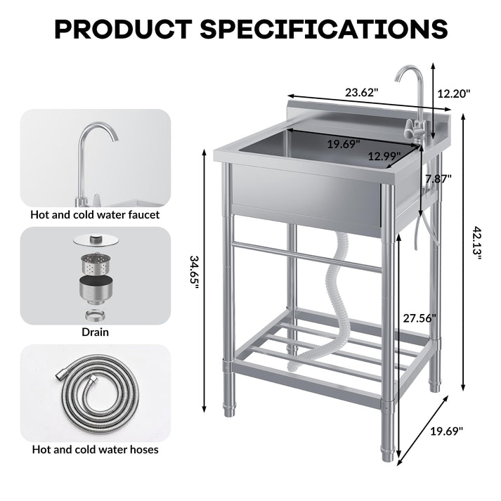 Cubeta individual grande con interior espacioso