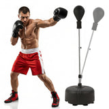 Garvee PU Boxball Set Verstellbare Höhe Für Heimtraining 48x136-154cm Schwarz