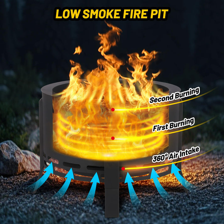 Feuerkorb Luftstrom Design