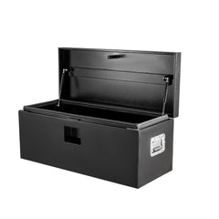 Garvee Stahl-Werkzeugkasten Für LKW 36x15x15, Extra Stabil, Wetterfest, Sicherer Verschluss, Schwarz