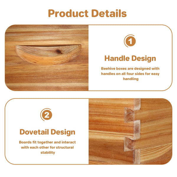 Premium-Zedernholz & Schwalbenschwanz-Design
