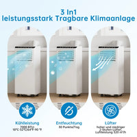 Garvee Mobiles Klimagerät 7000 BTU, Leise & Effiziente Klimaanlage mit R290-Kältemittel, Fenster-Kit & Abluftschlauch, Ideal für Zuhause & Büro