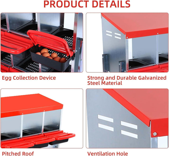 Ventilationslöcher für ein trockenes Nestklima