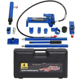 Garvee 4T Hydraulik-Porta Power Set Blau – 15-tlg. Set mit Ramme, Pumpe & Koffer für Kfz & Landwirtschaft - Blau