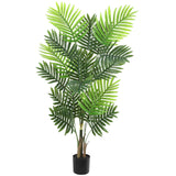 Garvee 4ft Künstliche Palme Mit Pflanzgefäß, Verstellbarer Stamm, Langlebiges Polyester Für Büro & Wohnzimmer, Grün