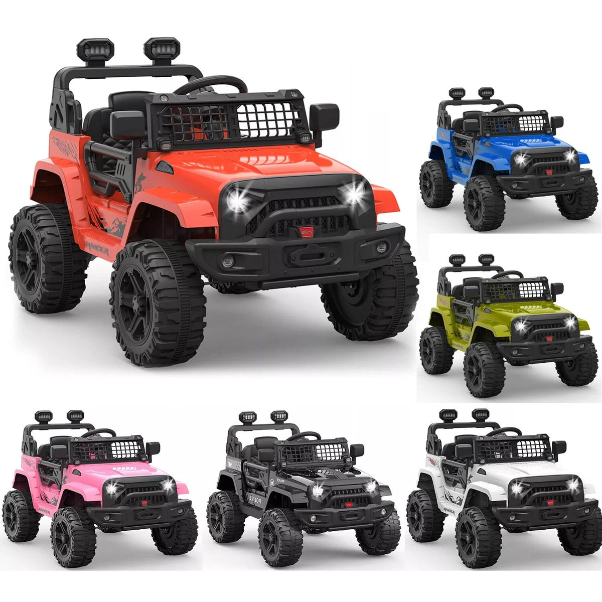 Kinder Elektroauto Farboptionen