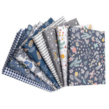 Garvee 8-Teiliges Patchwork Stoffset Baumwolle 50x50cm Weich & Atmungsaktiv Für DIY Nähen & Quilten Blumenmuster