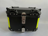 Garvee Rückentasche für Motorrad 55L aus Aluminiumlegierung und Kohlenstoffstahl, Universal, wasserdicht, schwarz