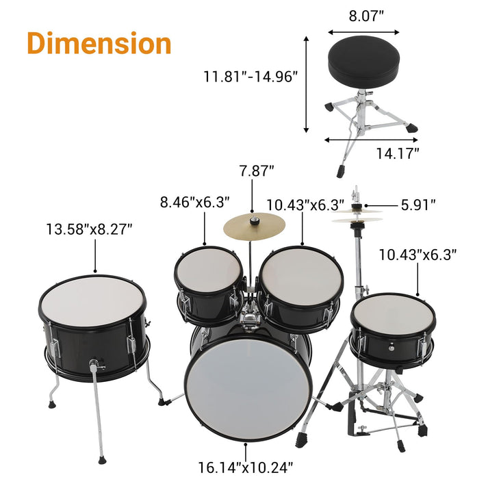 Komplettes Schlagzeug-Set