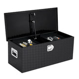 Garvee Werkzeugkasten Aluminium Riffelblech 76 cm, Abschließbar, Wetterfest, Für Pickup & Anhänger - Schwarz