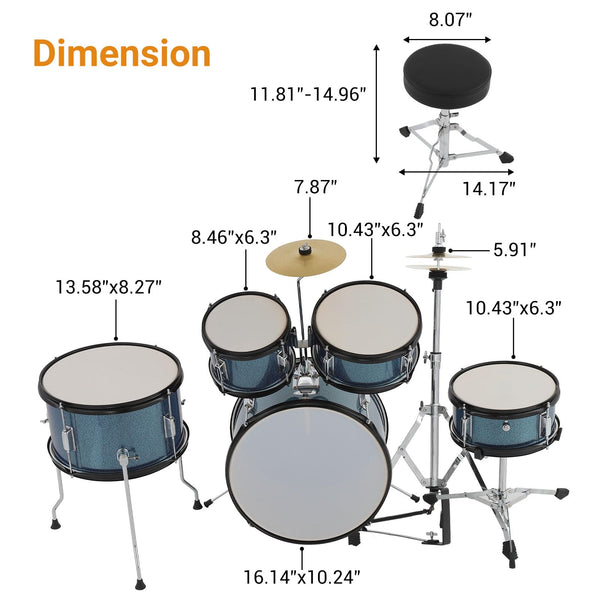 Komplettes Schlagzeug-Set