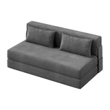 Garvee 4-in-1 Klappsofa Bett & Stuhl Bett Vielseitig Komfortabel Corduroy Stoff Dunkelgrau Wohnzimmer & Gästezimmer - Dunkelgrau