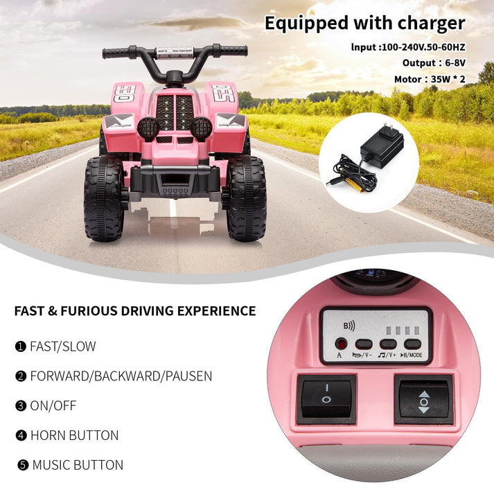 Elektro-Quad im Einsatz - Grün