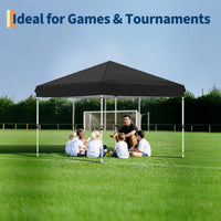 GARVEE Pop-Up Pavillon 3x3 m, Faltpavillon mit 4 Seitenwänden, Wetterfest und Stabil, Ideal für Marktstände, Camping, Garten und Terrasse