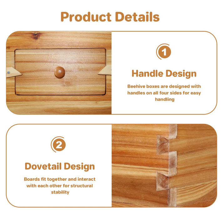 Premium-Zedernholz & Schwalbenschwanz-Design