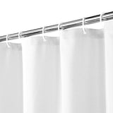 Garvee Flax Linen Like Duschvorhang Schwer 240GSM Hotelstil Bad 200x180cm Weiß - 