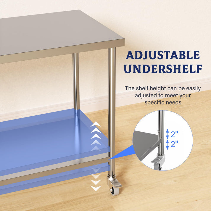 Großzügige und vielseitige Arbeitsfläche