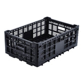 GARVEE 52-L-Aufbewahrungsbox, faltbar & stapelbar, 10er-Set, aus Polypropylen, Schwarz – für Garage, Küche & Büro - Schwarz